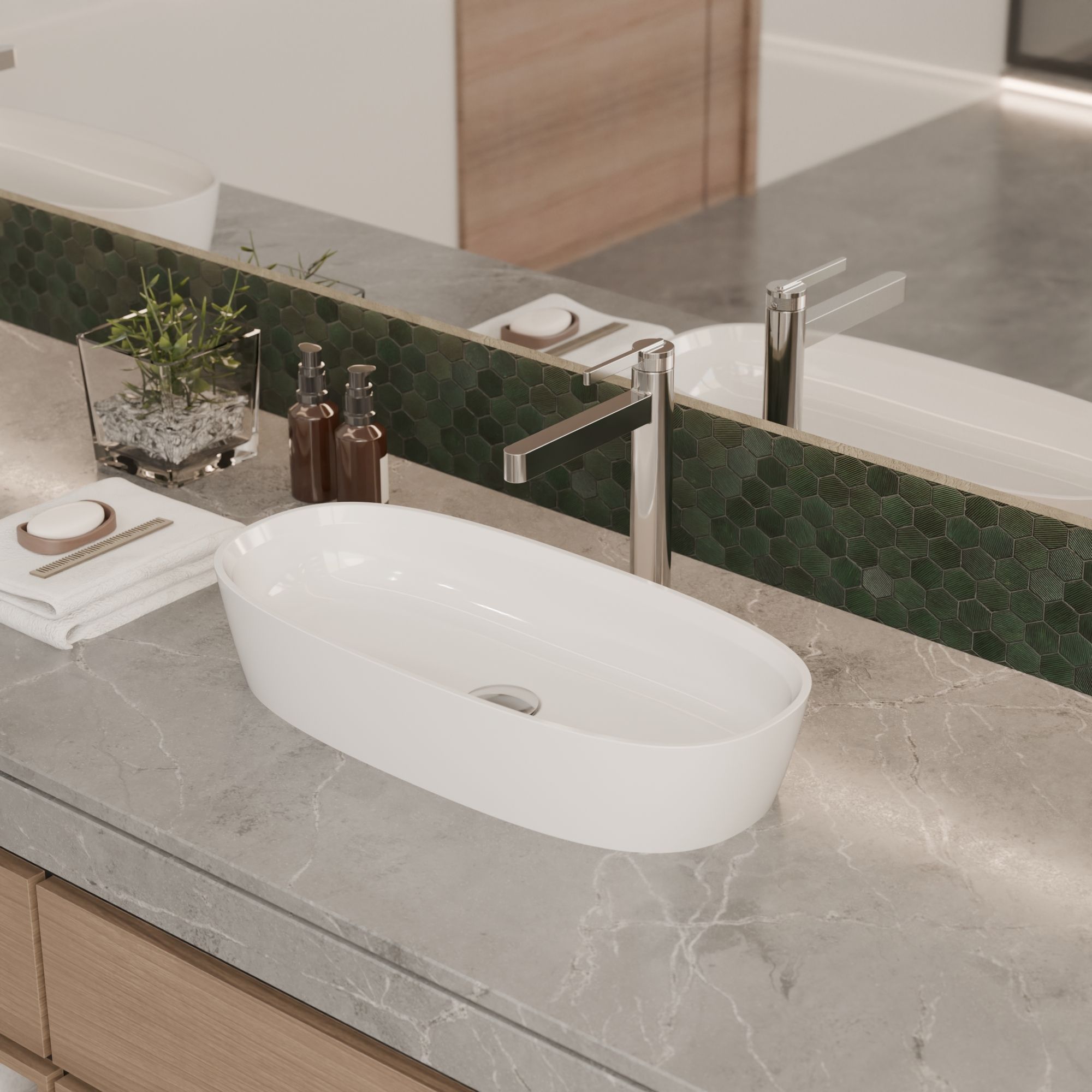 Bateria umywalkowa wysoka Aurevo